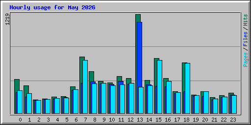Hourly usage for May 2026