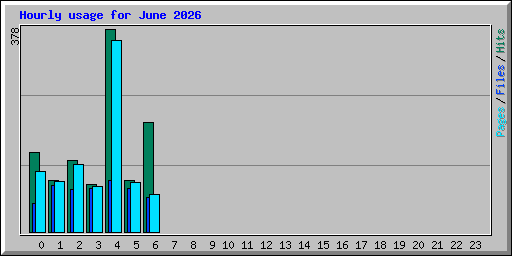 Hourly usage for June 2026