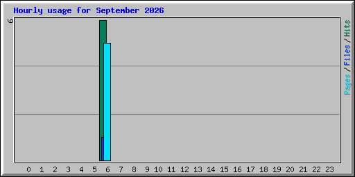 Hourly usage for September 2026